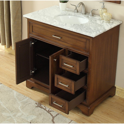 Wayfair | 36 Inch Brown Bathroom Vanities You'll Love in 2024
